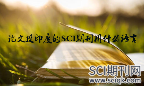 论文投印度的SCI期刊用什么语言