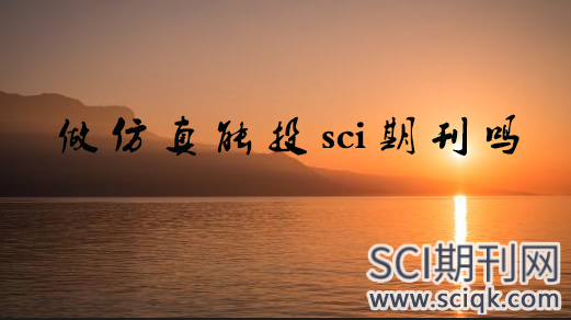 做仿真能投sci期刊吗